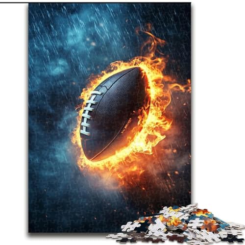Puzzle für Teenager, 1000 Teile, American Football, Familienunterhaltungsspielzeug, ganze Familie, ab 14 Jahren (Größe 26x38cm) von NBDSOYEWO