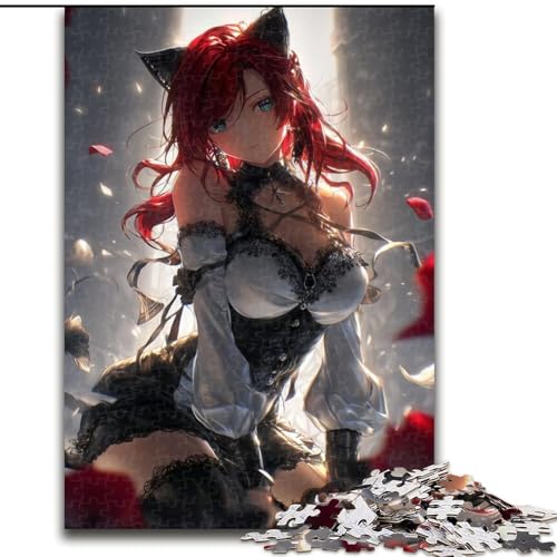 Puzzle für Teenager, 1000 Teile, Anime-Mädchen, für Kinder ab 14 Jahren, jedes Teil ist einzigartig – lustiges und herausforderndes Spiel für die ganze Familie, tolles Geschenk (Größe 26x38cm) von NBDSOYEWO