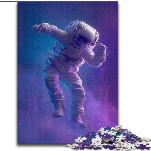 Puzzle für Teenager, 1000 Teile, Astronaut, Familienunterhaltungsspielzeug, ganze Familie, ab 14 Jahren (Größe 26x38cm) von NBDSOYEWO