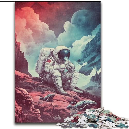Puzzle für Teenager, 1000 Teile, Astronauten-Weltraum, Stressabbau-Spielzeug, einzigartige Geburtstags- und Geschenkideen für Kinder ab 14 Jahren (Größe 26x38cm) von NBDSOYEWO