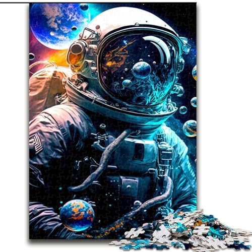 Puzzle für Teenager, 1000 Teile, Astronauten-Weltraum, Stressabbau-Spielzeug, einzigartige Geburtstags- und Geschenkideen für Kinder ab 14 Jahren (Größe 26x38cm) von NBDSOYEWO