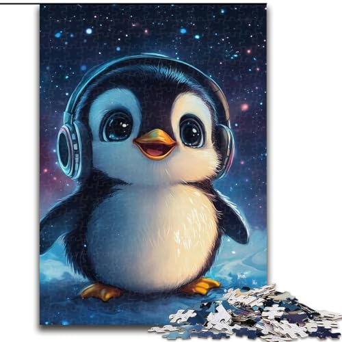 Puzzle für Teenager, 1000 Teile, Baby-Pinguin, Stressabbau-Spielzeug, einzigartige Geburtstags- und Geschenkideen für Kinder ab 14 Jahren (Größe 26x38cm) von NBDSOYEWO