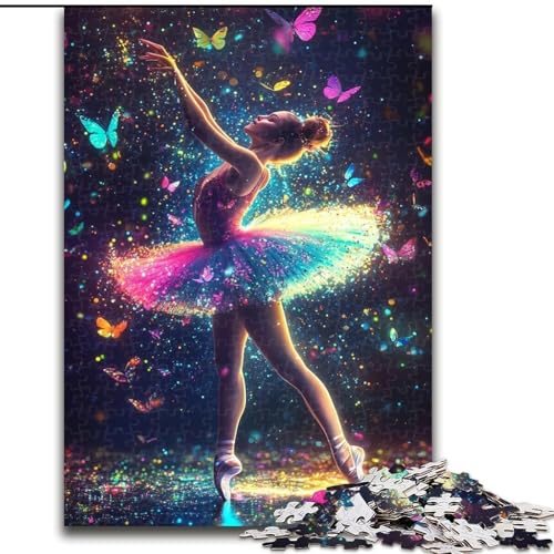 Puzzle für Teenager, 1000 Teile, Balletttänzerin, für Kinder ab 14 Jahren Jedes Teil ist einzigartig – lustiges und herausforderndes Spiel für die ganze Familie Tolles Geschenk (Größe 26x38cm) von NBDSOYEWO