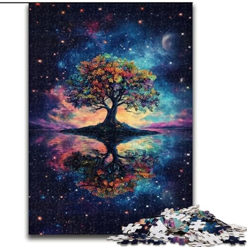 Puzzle für Teenager, 1000 Teile, Baum des Lebens, Stressabbau-Spielzeug, einzigartige Geburtstags- und Geschenkideen für Kinder ab 14 Jahren (Größe 26x38cm) von NBDSOYEWO