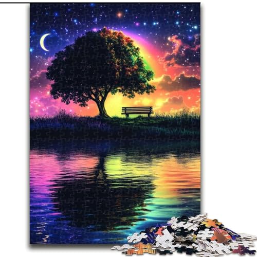 Puzzle für Teenager, 1000 Teile, Baum des Lebens, Stressabbau-Spielzeug, einzigartige Geburtstags- und Geschenkideen für Kinder ab 14 Jahren (Größe 26x38cm) von NBDSOYEWO