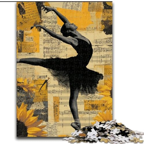 Puzzle für Teenager, 1000 Teile, Black Swan Ballet, für Kinder ab 14 Jahren, jedes Teil ist einzigartig – lustiges und herausforderndes Spiel für die ganze Familie, tolles Geschenk (Größe 50x75cm) von NBDSOYEWO