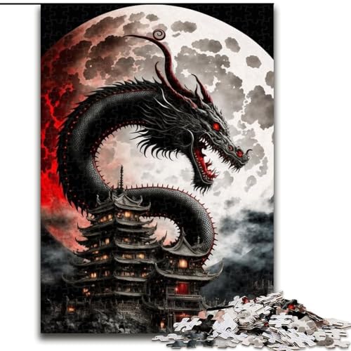 Puzzle für Teenager, 1000 Teile, Brave Dragon, für Kinder ab 14 Jahren, jedes Teil ist einzigartig – lustiges und herausforderndes Spiel für die ganze Familie, tolles Geschenk (Größe 26x38cm) von NBDSOYEWO