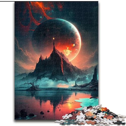 Puzzle für Teenager, 1000 Teile, Bunte Fantasielandschaft, Stressabbau-Spielzeug, einzigartige Geburtstags- und Geschenkideen für Kinder ab 14 Jahren (Größe 50x75cm) von NBDSOYEWO
