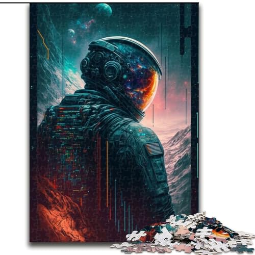 Puzzle für Teenager, 1000 Teile, Der letzte Astronaut, Familienunterhaltungsspielzeug, ganze Familie, ab 14 Jahren (Größe 50x75cm) von NBDSOYEWO