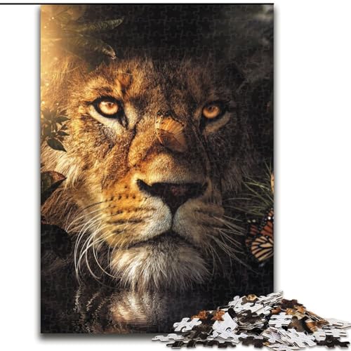Puzzle für Teenager, 1000 Teile, Der versteckte Löwe, für Kinder ab 14 Jahren, jedes Teil ist einzigartig – lustiges und herausforderndes Spiel für die ganze Familie, tolles Geschenk (Größe 50x75cm) Puzzle für Teenager, 1000 Teile, Der versteckte Löwe, für Kinder ab 14 Jahren, jedes Teil ist einzigartig – lustiges und herausforderndes Spiel für die ganze Familie, tolles Geschenk (Größe 50x75cm) von NBDSOYEWO