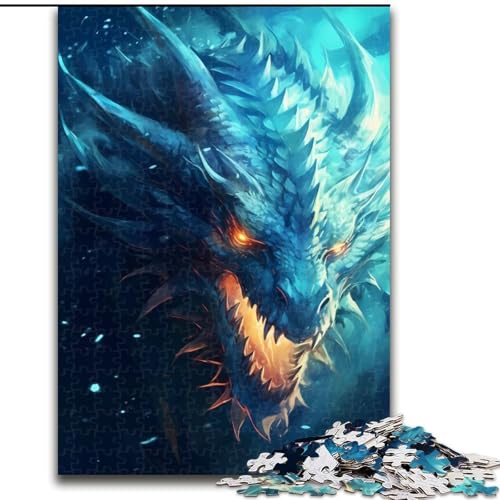 Puzzle für Teenager, 1000 Teile, Dracheneis, für Lernspiele, Herausforderungsspielzeug, zur Verbesserung des Gedächtnisses, für 14-Jährige (Größe 50x75cm) von NBDSOYEWO