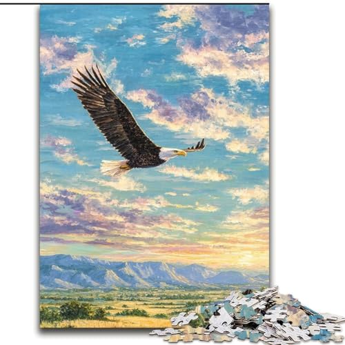Puzzle für Teenager, 1000 Teile, Fantasy-Adler, für Kinder ab 14 Jahren, jedes Teil ist einzigartig – lustiges und herausforderndes Spiel für die ganze Familie, tolles Geschenk (Größe 26x38cm) von NBDSOYEWO