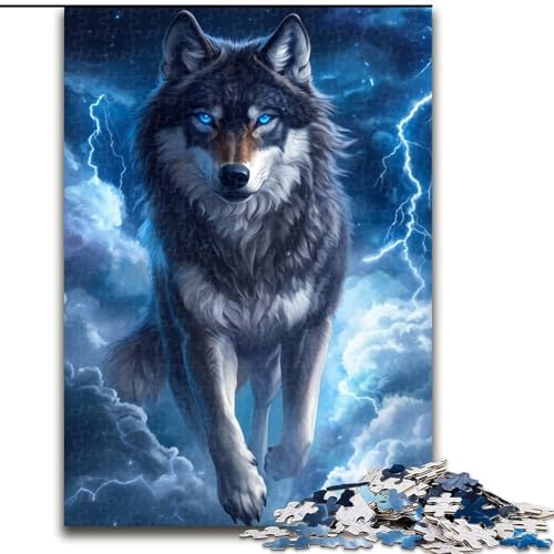 Puzzle für Teenager, 1000 Teile, Fantasy-Wolf, Elefantenspielzeug, Denkspiel, Geburtstagsgeschenk, Geschenke, Wandkunst, für Kinder ab 14 Jahren (Größe 26x38cm) von NBDSOYEWO
