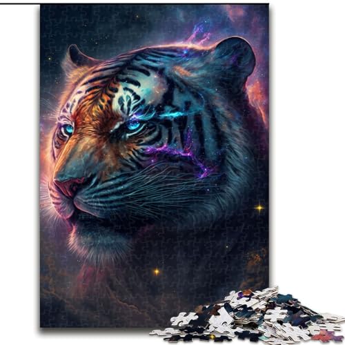 Puzzle für Teenager, 1000 Teile, Galaxie-Tiger, für Kinder ab 14 Jahren, jedes Teil ist einzigartig – lustiges und herausforderndes Spiel für die ganze Familie, tolles Geschenk (Größe 26x38cm) von NBDSOYEWO