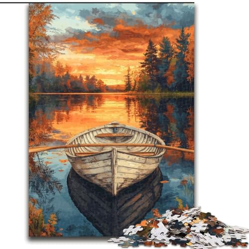 Puzzle für Teenager, 1000 Teile, Herbstreflexion, Familienunterhaltungsspielzeug, ganze Familie, für Kinder ab 14 Jahren (Größe 26x38cm) von NBDSOYEWO