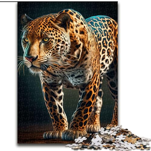 Puzzle für Teenager, 1000 Teile, Jaguar, Lernspiel, Herausforderungsspielzeug, verbessert das Gedächtnis, für 14-Jährige (Größe 50x75cm) von NBDSOYEWO