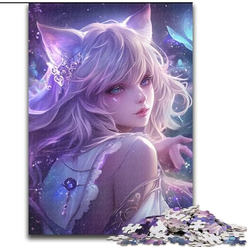 Puzzle für Teenager, 1000 Teile, Japanisches Anime-Mädchen, Stressabbau-Spielzeug, einzigartige Geburtstags- und Geschenkideen für Kinder ab 14 Jahren (Größe 26x38cm) von NBDSOYEWO