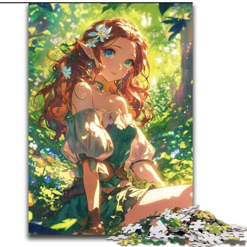 Puzzle für Teenager, 1000 Teile, Japanisches Anime-Mädchen, dekomprimierendes intellektuelles Lernspielzeug, Geburtstagsgeschenk, Geschenke, Wandkunst (Größe 26x38cm) von NBDSOYEWO