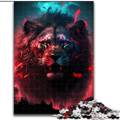 Puzzle für Teenager, 1000 Teile, König der Löwen, für Kinder ab 14 Jahren, jedes Teil ist einzigartig – lustiges und herausforderndes Spiel für die ganze Familie, tolles Geschenk (Größe 50x75cm) von NBDSOYEWO