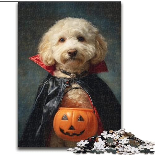 Puzzle für Teenager, 1000 Teile, Kürbishund, Familienunterhaltungsspielzeug, ganze Familie, ab 14 Jahren (Größe 26x38cm) von NBDSOYEWO