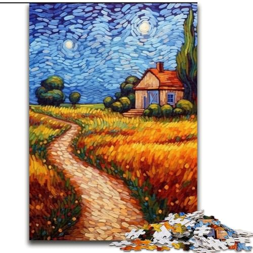 Puzzle für Teenager, 1000 Teile, Landschaft unter dem Nachthimmel, Familienunterhaltungsspielzeug, ganze Familie, ab 14 Jahren (Größe 50x75cm) von NBDSOYEWO