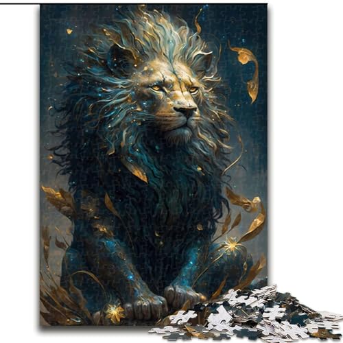 Puzzle für Teenager, 1000 Teile, Löwe, Familienunterhaltungsspielzeug, ganze Familie, ab 14 Jahren (Größe 26x38cm) von NBDSOYEWO
