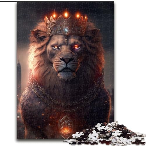 Puzzle für Teenager, 1000 Teile, Löwe, für Kinder ab 14 Jahren, jedes Teil ist einzigartig – lustiges und herausforderndes Spiel für die ganze Familie, tolles Geschenk (Größe 50x75cm) von NBDSOYEWO