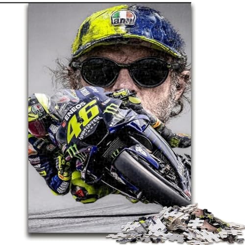 Puzzle für Teenager, 1000 Teile, Motogp, Stressabbau-Spielzeug, einzigartige Geburtstags- und Geschenkideen für Kinder ab 14 Jahren (Größe 26x38cm) von NBDSOYEWO