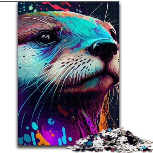 Puzzle für Teenager, 1000 Teile, Otter-Farbe, für Kinder ab 14 Jahren, jedes Teil ist einzigartig – lustiges und herausforderndes Spiel für die ganze Familie, tolles Geschenk (Größe 26x38cm) von NBDSOYEWO