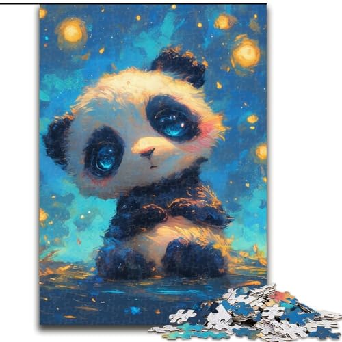 Puzzle für Teenager, 1000 Teile, Panda, für Kinder ab 14 Jahren, jedes Teil ist einzigartig – lustiges und herausforderndes Spiel für die ganze Familie, tolles Geschenk (Größe 26x38cm) von NBDSOYEWO