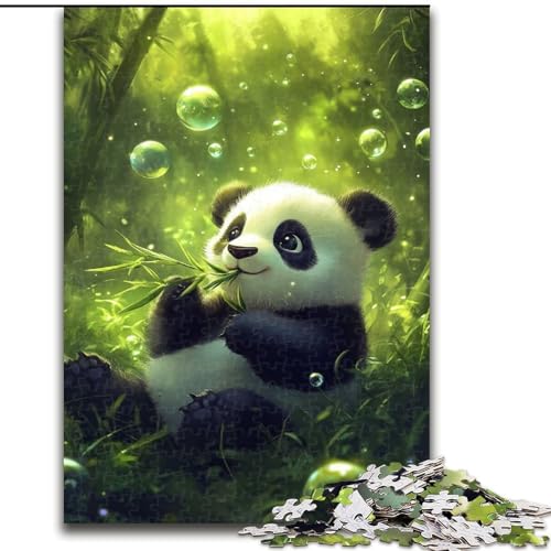 Puzzle für Teenager, 1000 Teile, Panda, für Kinder ab 14 Jahren, jedes Teil ist einzigartig – lustiges und herausforderndes Spiel für die ganze Familie, tolles Geschenk (Größe 50x75cm) von NBDSOYEWO