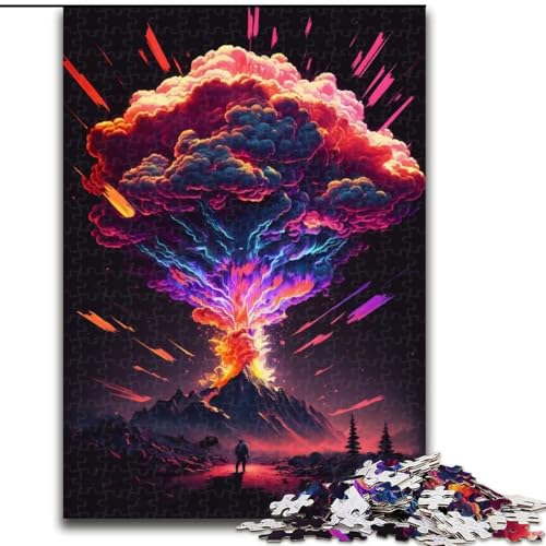 Puzzle für Teenager, 1000 Teile, Regenbogenexplosion, Lernspiel, Herausforderungsspielzeug, verbessert das Gedächtnis für 14-Jährige (Größe 50x75cm) von NBDSOYEWO