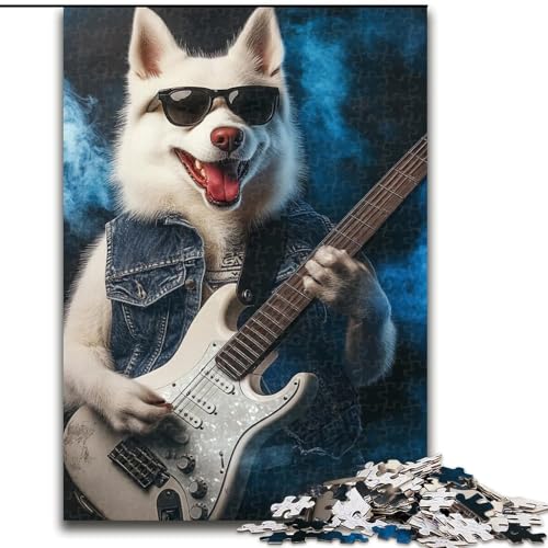Puzzle für Teenager, 1000 Teile, Samojede spielt Gitarre, für Kinder ab 14 Jahren Jedes Teil ist einzigartig – lustiges und herausforderndes Spiel für die ganze Familie Tolles Geschenk (Größe 26x38cm) Puzzle für Teenager, 1000 Teile, Samojede spielt Gitarre, für Kinder ab 14 Jahren Jedes Teil ist einzigartig – lustiges und herausforderndes Spiel für die ganze Familie Tolles Geschenk (Größe 26x38cm) von NBDSOYEWO