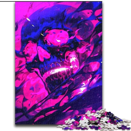 Puzzle für Teenager, 1000 Teile, Skelettdrache, Familienunterhaltungsspielzeug, ganze Familie, ab 14 Jahren (Größe 50x75cm) von NBDSOYEWO
