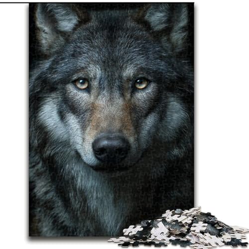 Puzzle für Teenager, 1000 Teile, Tier-Wolf-Kunst, für Kinder ab 14 Jahren, jedes Teil ist einzigartig – lustiges und herausforderndes Spiel für die ganze Familie, tolles Geschenk (Größe 50x75cm) von NBDSOYEWO