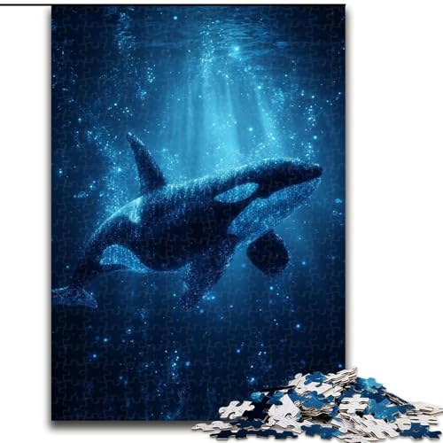 Puzzle für Teenager, 1000 Teile, Tierwal, Dekomprimierendes intellektuelles Lernspielzeug, Geburtstagsgeschenk, Geschenke, Wandkunst (Größe 26x38cm) von NBDSOYEWO