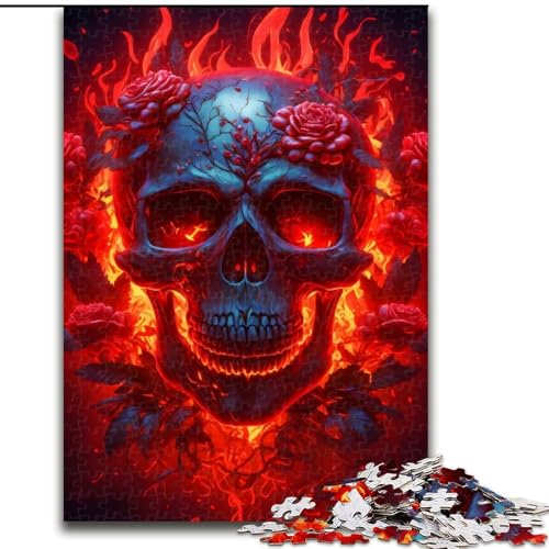 Puzzle für Teenager, 1000 Teile, Totenkopf und Rosen, für Kinder ab 14 Jahren, jedes Teil ist einzigartig – lustiges und herausforderndes Spiel für die ganze Familie, tolles Geschenk (Größe 50x75cm) Puzzle für Teenager, 1000 Teile, Totenkopf und Rosen, für Kinder ab 14 Jahren, jedes Teil ist einzigartig – lustiges und herausforderndes Spiel für die ganze Familie, tolles Geschenk (Größe 50x75cm) von NBDSOYEWO