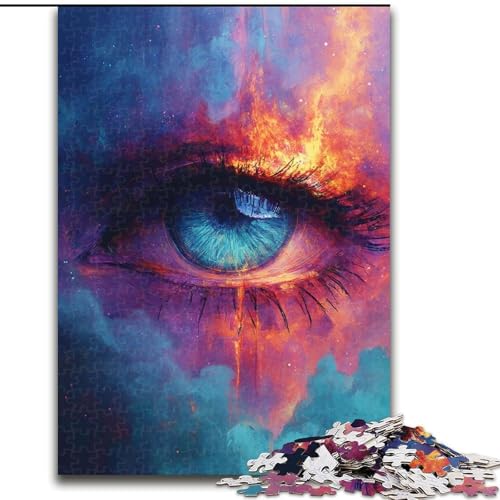 Puzzle für Teenager, 1000 Teile, Traumauge, Familienunterhaltungsspielzeug, ganze Familie, ab 14 Jahren (Größe 26x38cm) von NBDSOYEWO