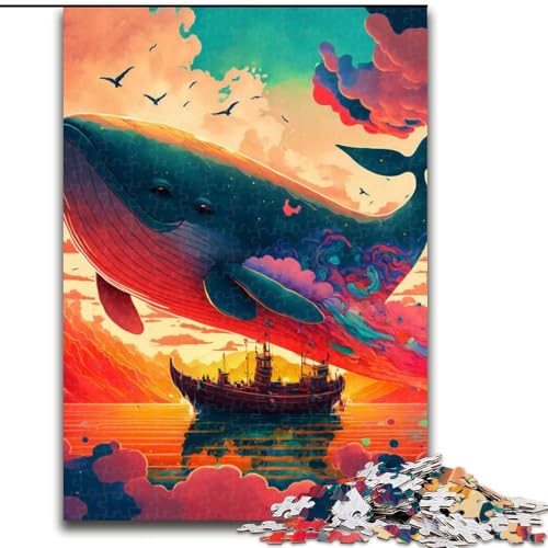 Puzzle für Teenager, 1000 Teile, Walreise, für Kinder ab 14 Jahren, jedes Teil ist einzigartig – lustiges und herausforderndes Spiel für die ganze Familie, tolles Geschenk (Größe 26x38cm) von NBDSOYEWO