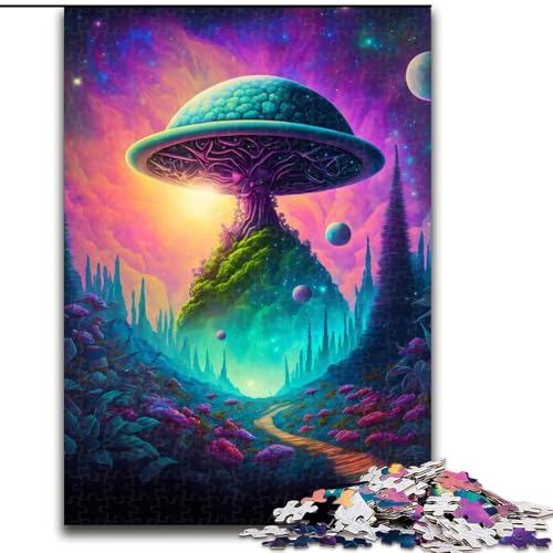 Puzzle für Teenager, 1000 Teile, Weed Planet, für Lernspiele, Herausforderungsspielzeug, zur Verbesserung des Gedächtnisses für 14-Jährige (Größe 26x38cm) von NBDSOYEWO