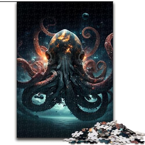Puzzle für Teenager, 1000 Teile, Weltraumkalmare, für Kinder ab 14 Jahren, jedes Teil ist einzigartig – lustiges und herausforderndes Spiel für die ganze Familie, tolles Geschenk (Größe 26x38cm) von NBDSOYEWO