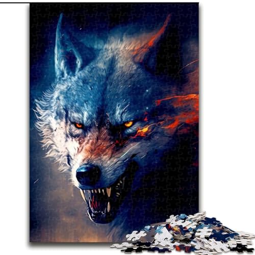 Puzzle für Teenager, 1000 Teile, Wolf, für Kinder ab 14 Jahren, jedes Teil ist einzigartig – lustiges und herausforderndes Spiel für die ganze Familie, tolles Geschenk (Größe 50x75cm) von NBDSOYEWO