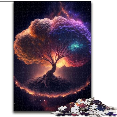 Puzzle für Teenager, 1000 Teile, Yggdrasil, der Baum des Lebens, entspannendes intellektuelles Lernspielzeug, Geburtstagsgeschenk, Geschenke, Wandkunst (Größe 50x75cm) von NBDSOYEWO