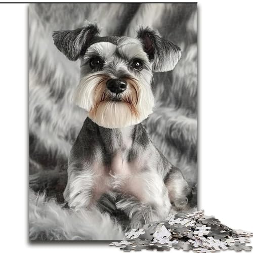 Puzzle für Teenager, 1000 Teile, Yorkshire Terrier, Lernspiel, Herausforderungsspielzeug, verbessert das Gedächtnis für 14-Jährige (Größe 26x38cm) von NBDSOYEWO
