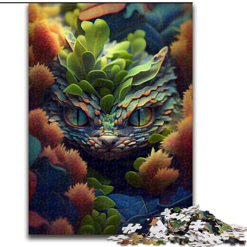 Puzzle für Teenager, 1000 Teile, gefährliche Weltraumschlange, für Lernspiele, Herausforderungsspielzeug, verbessert das Gedächtnis für 14-Jährige (Größe 50x75cm) von NBDSOYEWO
