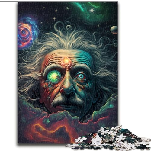Puzzle für Teenager, 1000 Teile, kosmisches Genie, Elefantenspielzeug, intellektuelles Spiel, Geburtstagsgeschenk, Geschenke, Wandkunst für Kinder ab 14 Jahren (Größe 26x38cm) von NBDSOYEWO