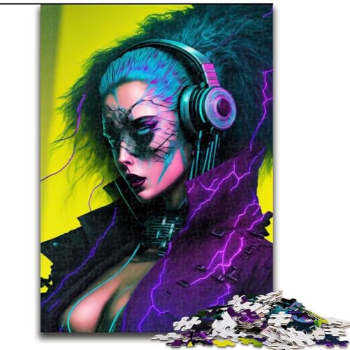 Puzzle für Teenager, 1000 Teile, künstliches Mädchen, für Lernspiele, Herausforderungsspielzeug, verbessert das Gedächtnis für 14-Jährige (Größe 26x38cm) von NBDSOYEWO