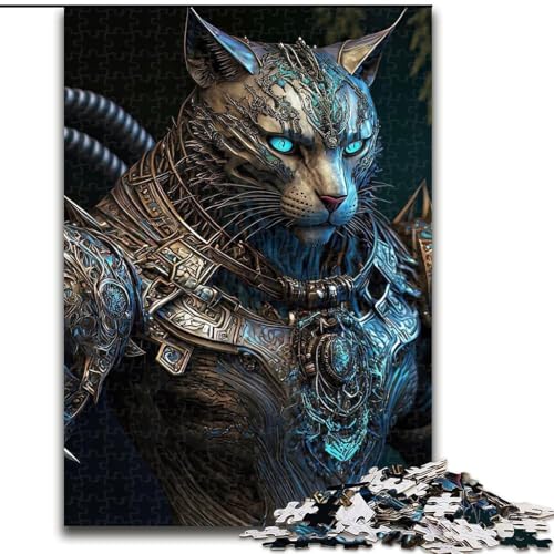 Puzzle für Teenager, 1000 Teile, mechanischer Tiger, dekomprimierendes intellektuelles Lernspielzeug, Geburtstagsgeschenk, Geschenke, Wandkunst (Größe 26x38cm) von NBDSOYEWO