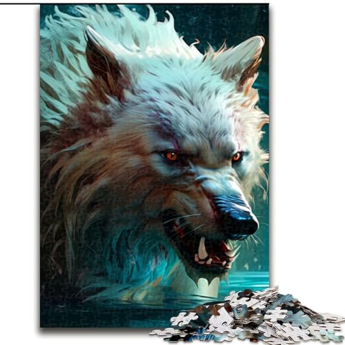 Puzzle für Teenager, 1000-teiliges Puzzle Wolf, lehrreich ganze Familie (Größe 50x75cm) von NBDSOYEWO