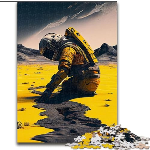 Puzzle für Teenager, Astronaut im Weltraum festgefahren, Lernspiele, Heimdekoration ganze Familie (Größe 26x38cm) von NBDSOYEWO